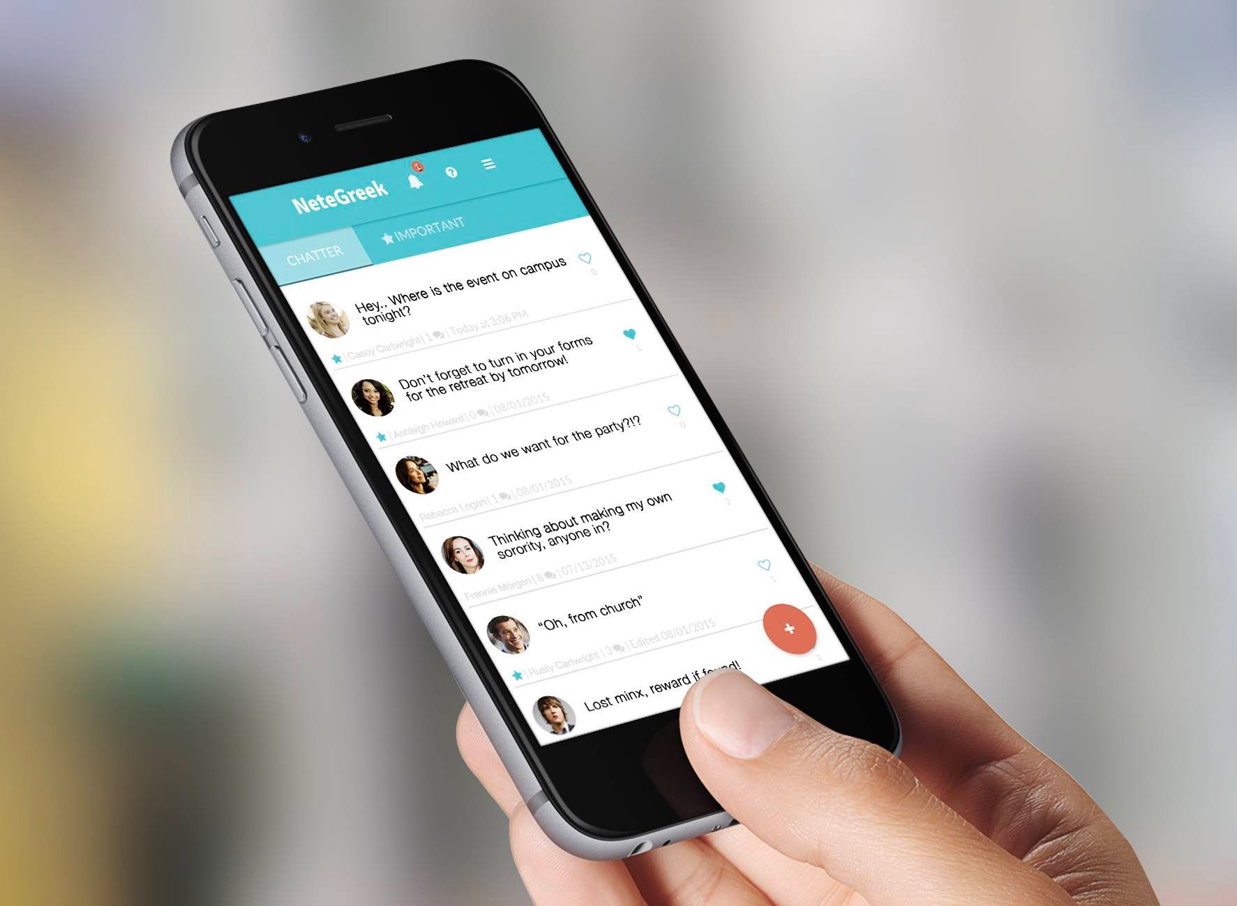Screenshot of the NeteGreek app interface